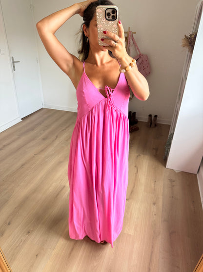 Robe longue Stella rose