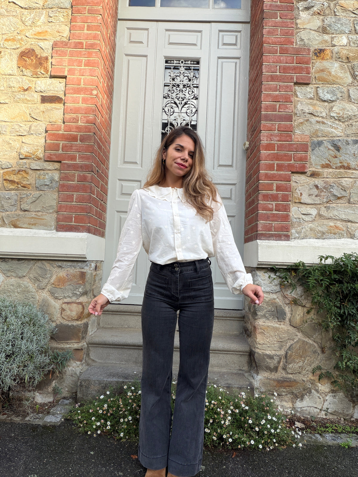 Blouse à pois Josie