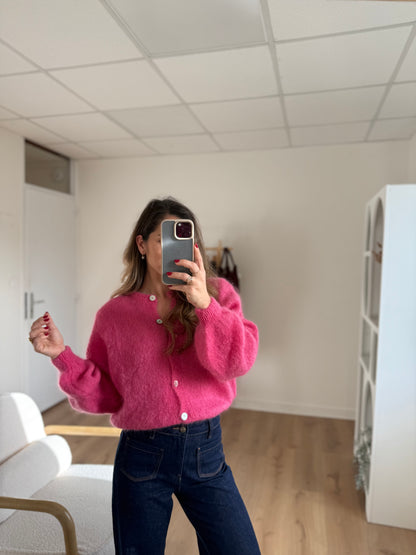 Maille en laine Bianca rose bonbon