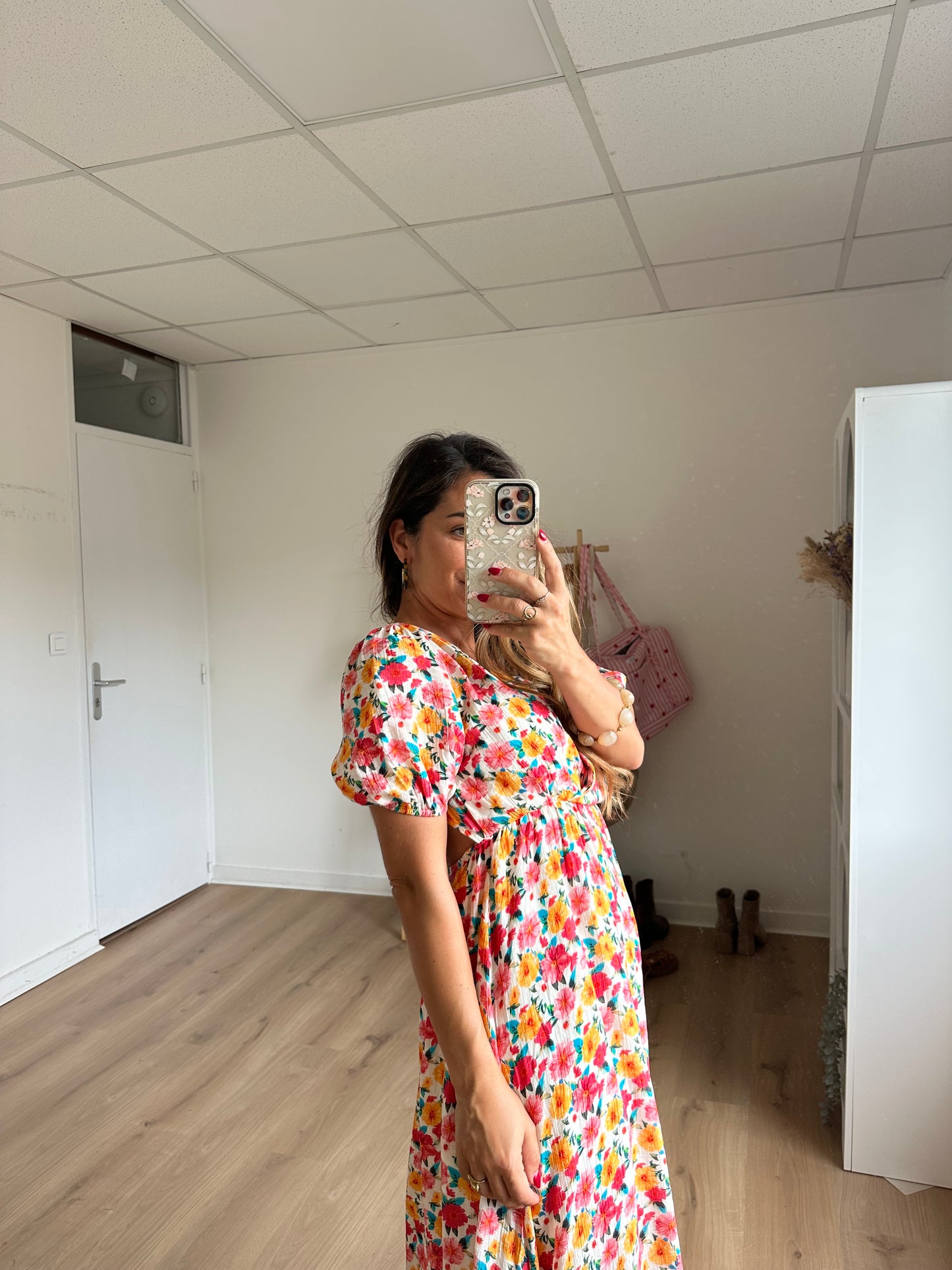 Robe longue fleurie Dorothée