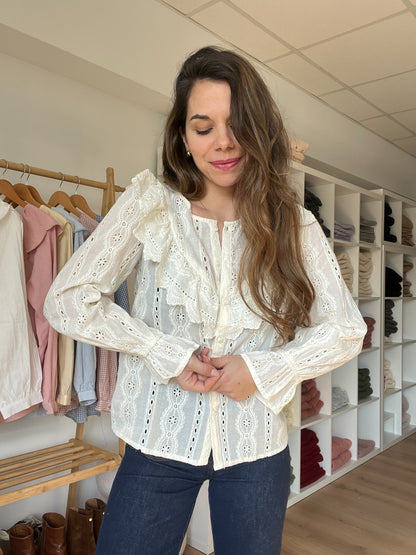Blouse à volants Calie