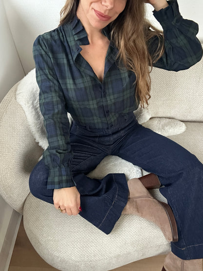 Blouse à carreaux Léon