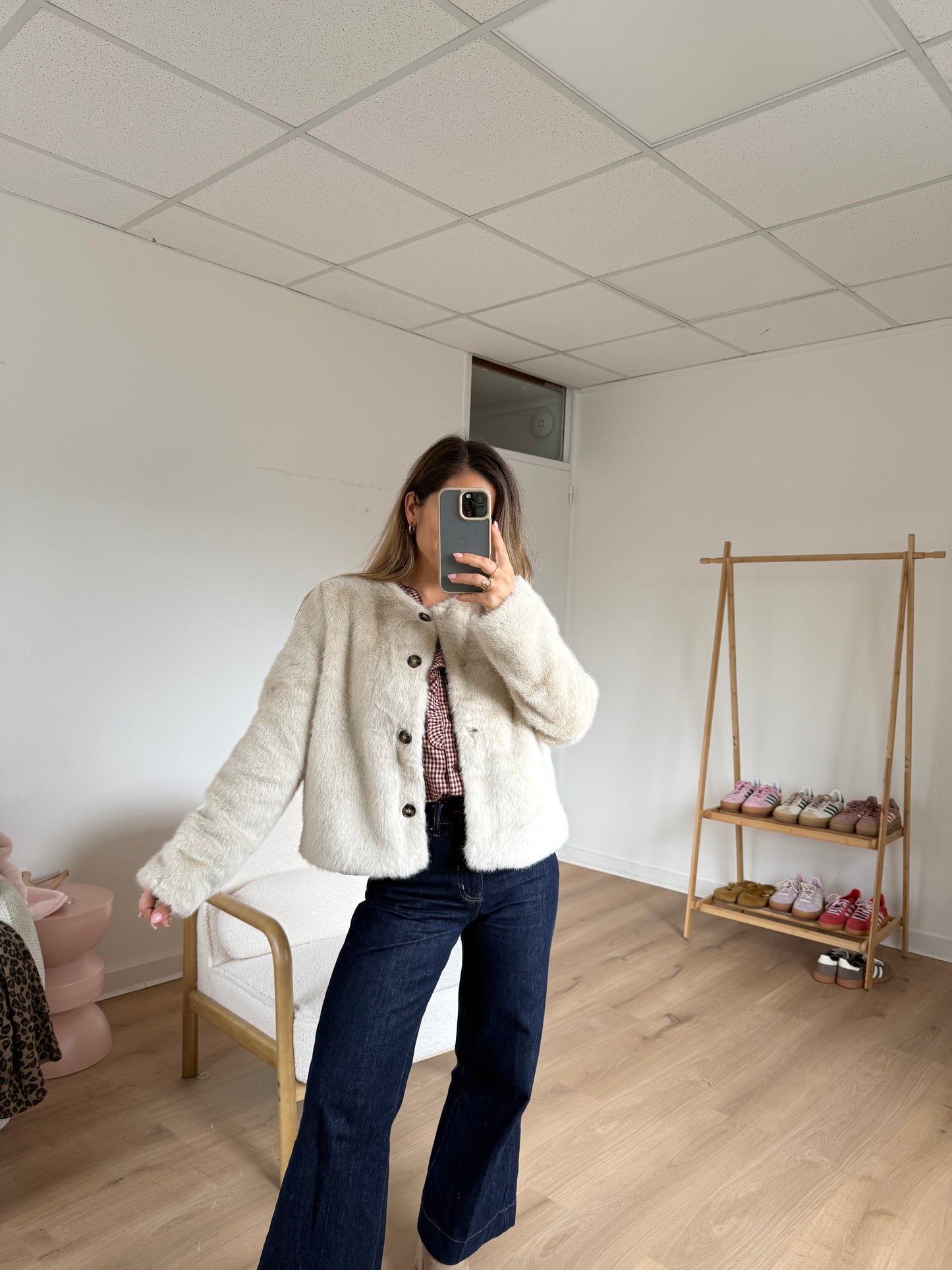 Veste en fausse fourrure Charlotte