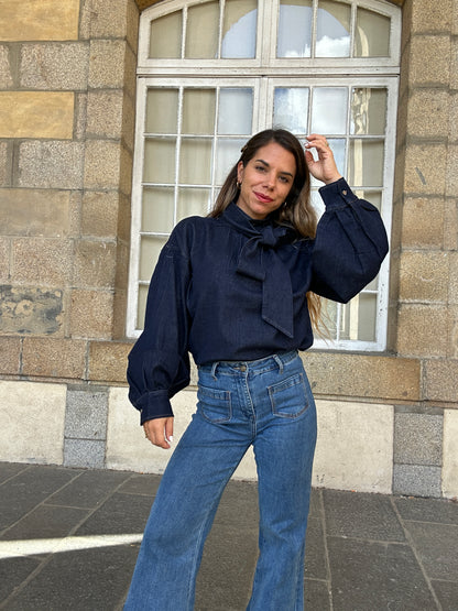 Blouse en jean Aliénor