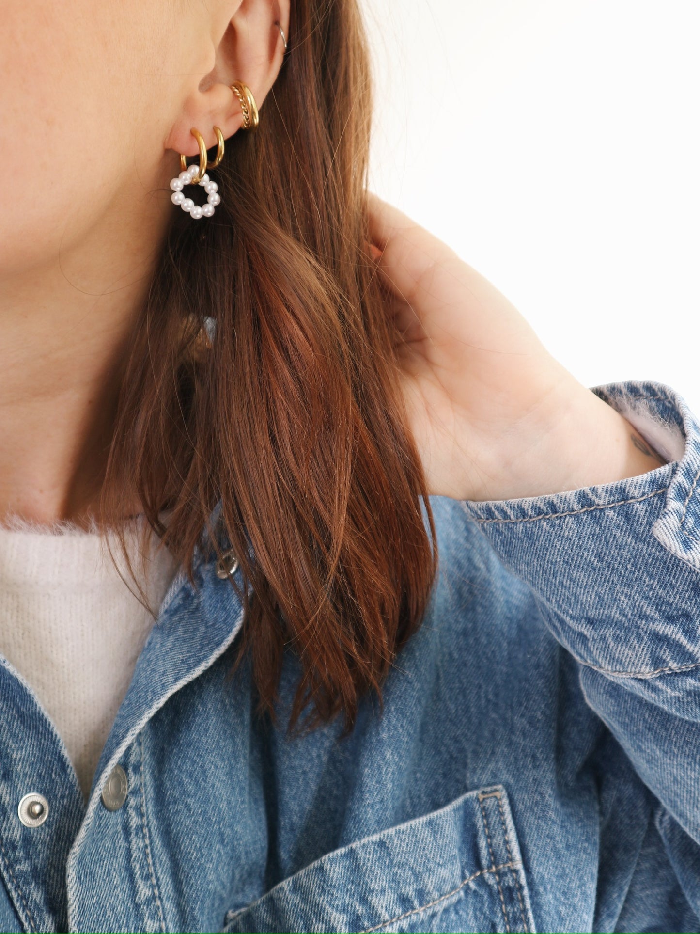 Boucles d'oreille Perles