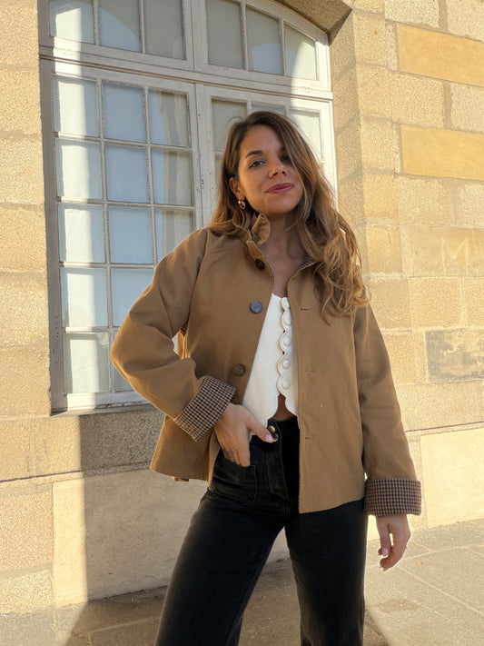 Veste Alice en coton beige