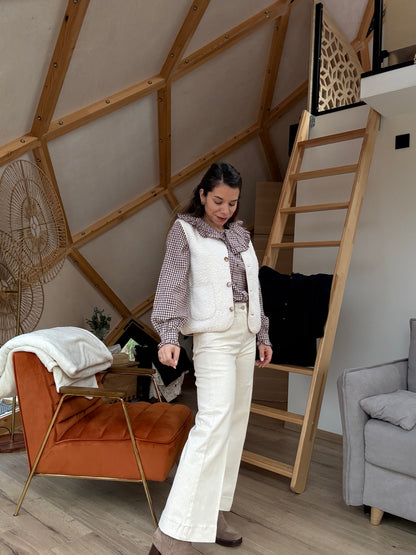 Gilet berger Arianne écru