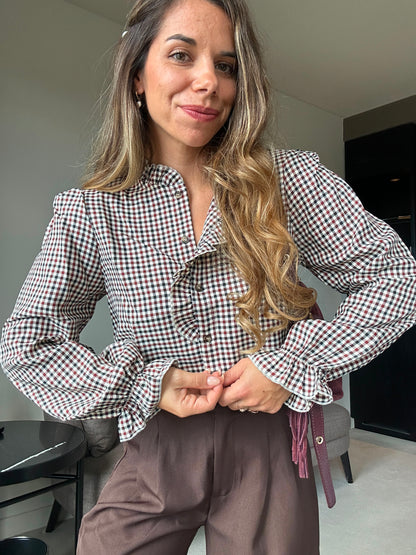 Blouse à carreaux Jeanne