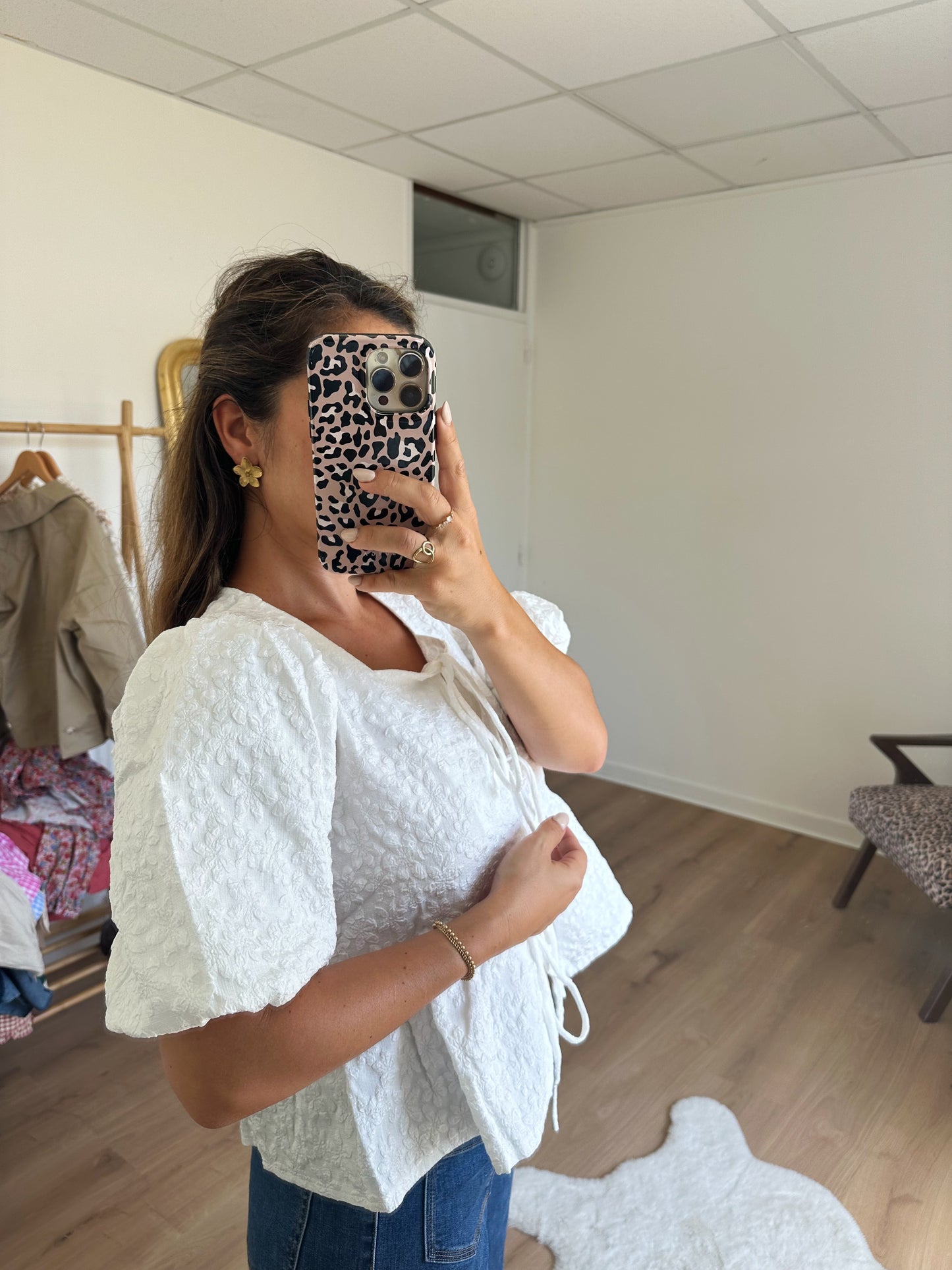 Blouse péplum blanche Giulia