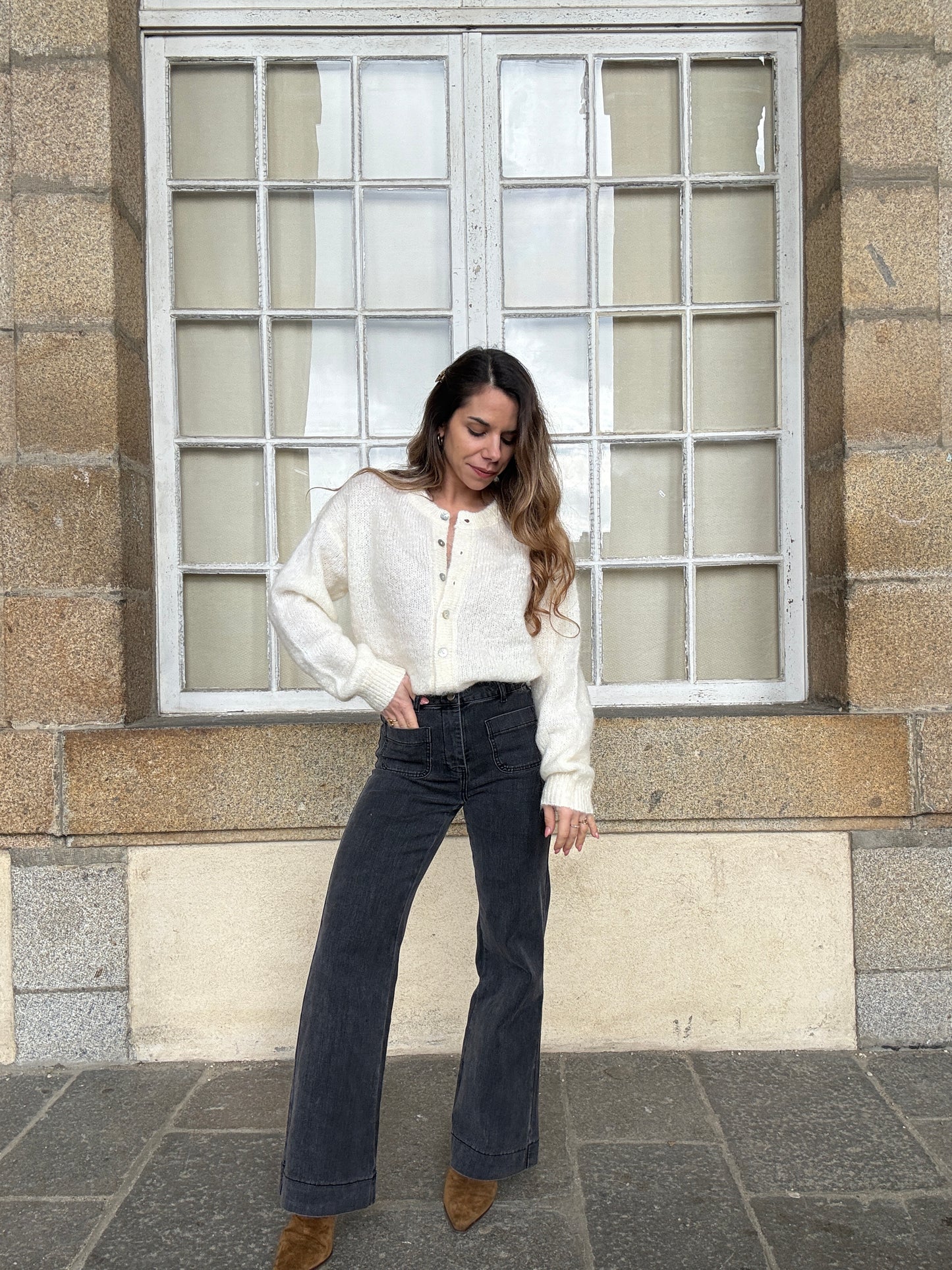 Cardigan Garance écru