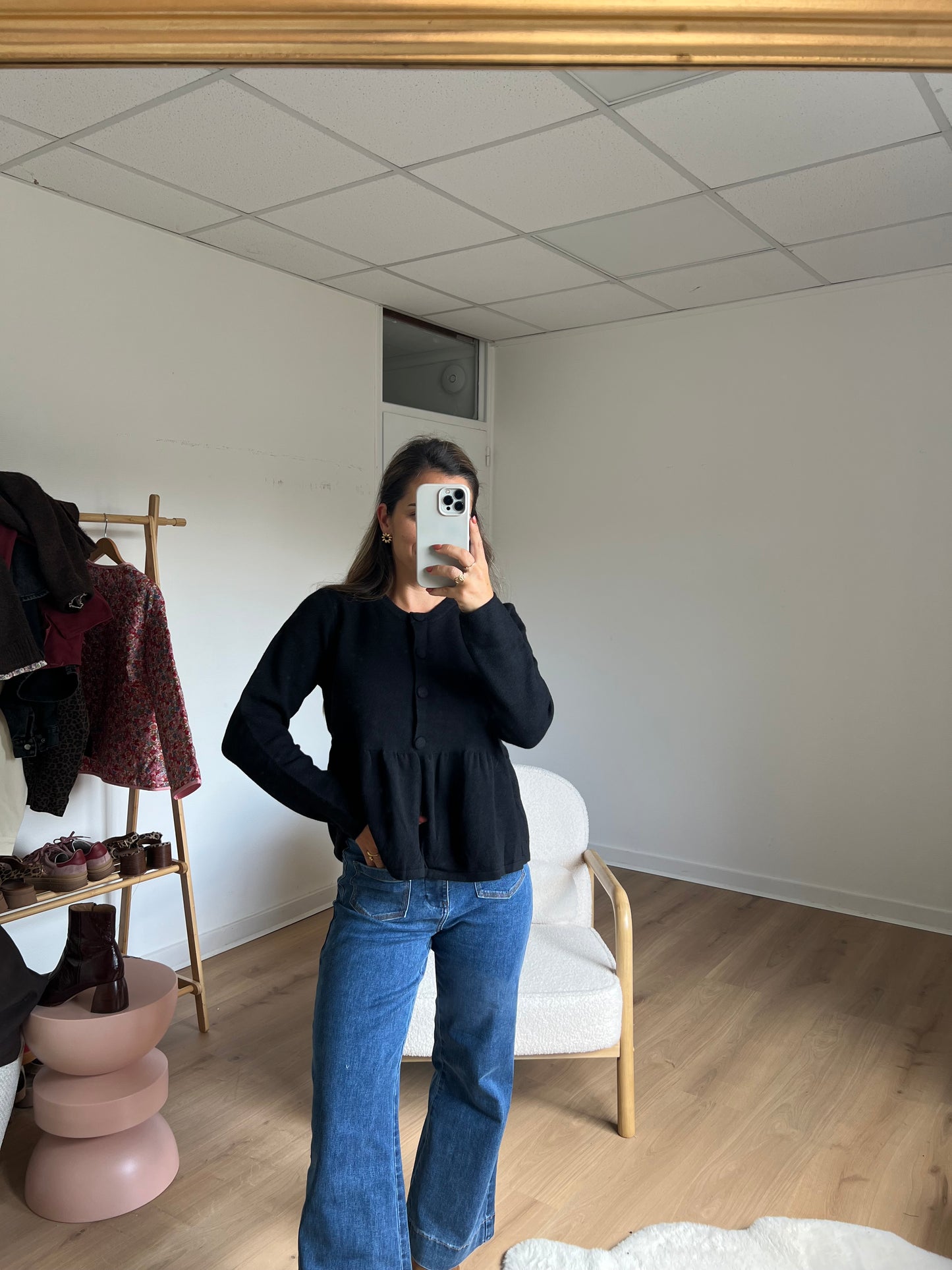 Blouse en maille Eva noir