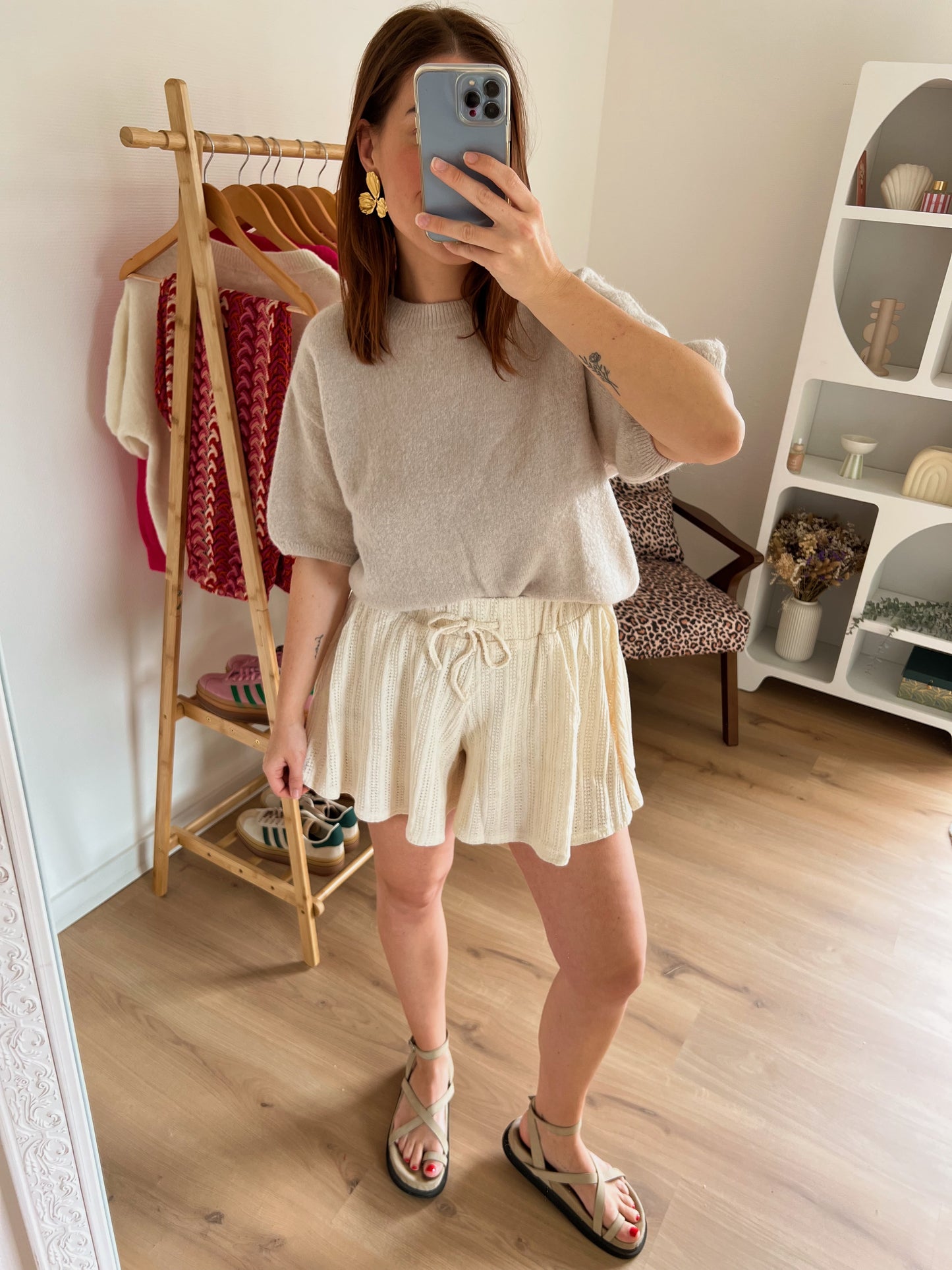 Short beige en crochet  Maya