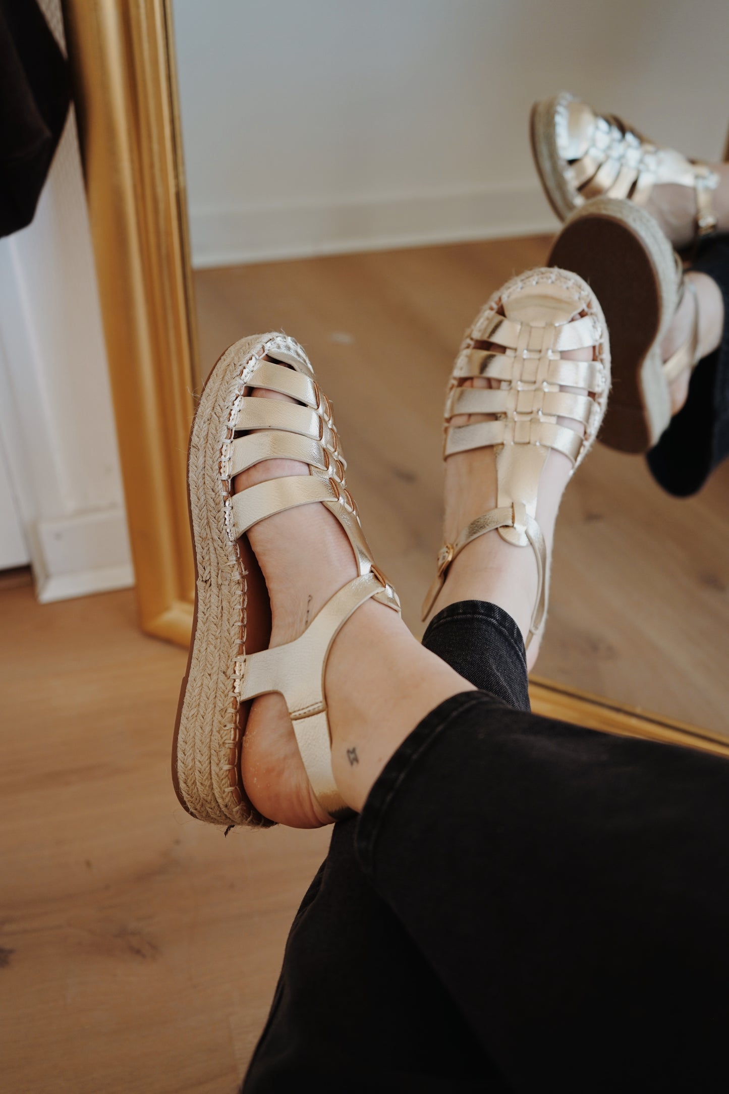 Sandales Salomé Gold