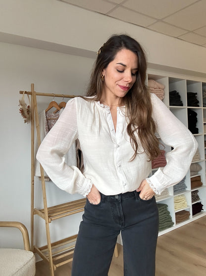 Blouse beige Catherine