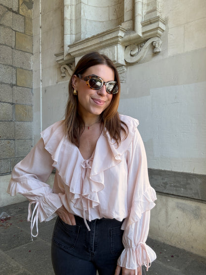 Blouse Iris rose pâle