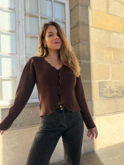 Cardigan Constance chocolat