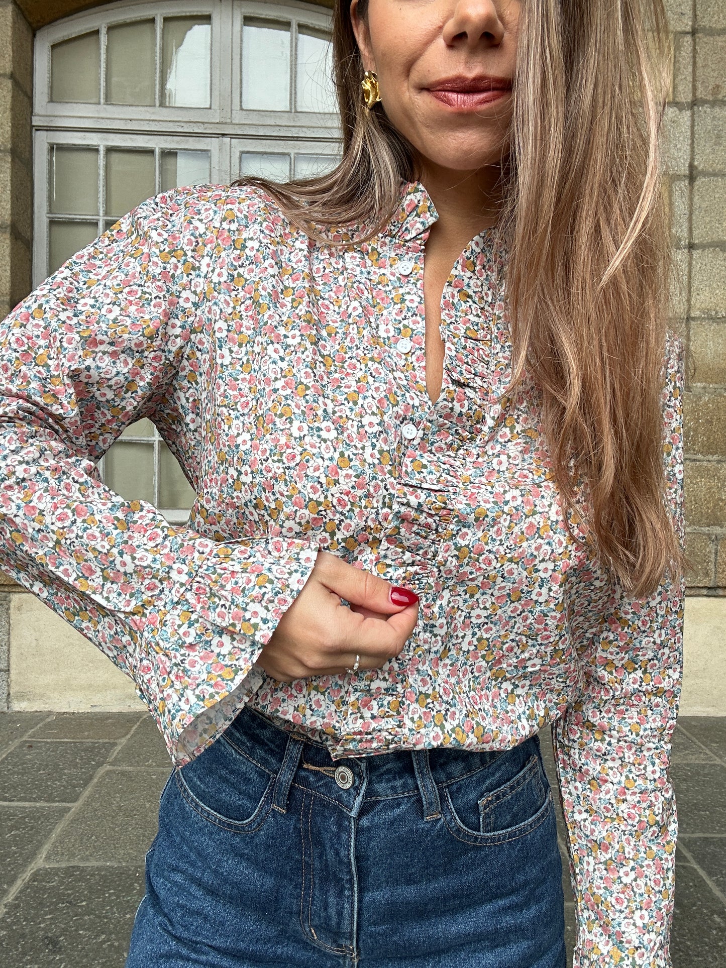 Blouse à fleurs Jeanne