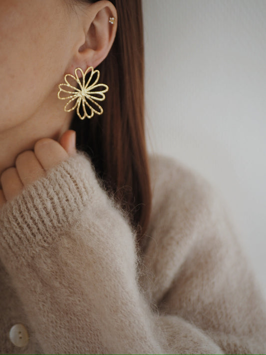 Boucles d'oreille Fleur