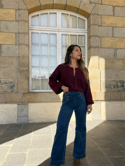 Cardigan Lise Bordeaux