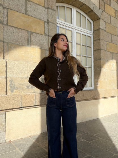 Cardigan Mady chocolat