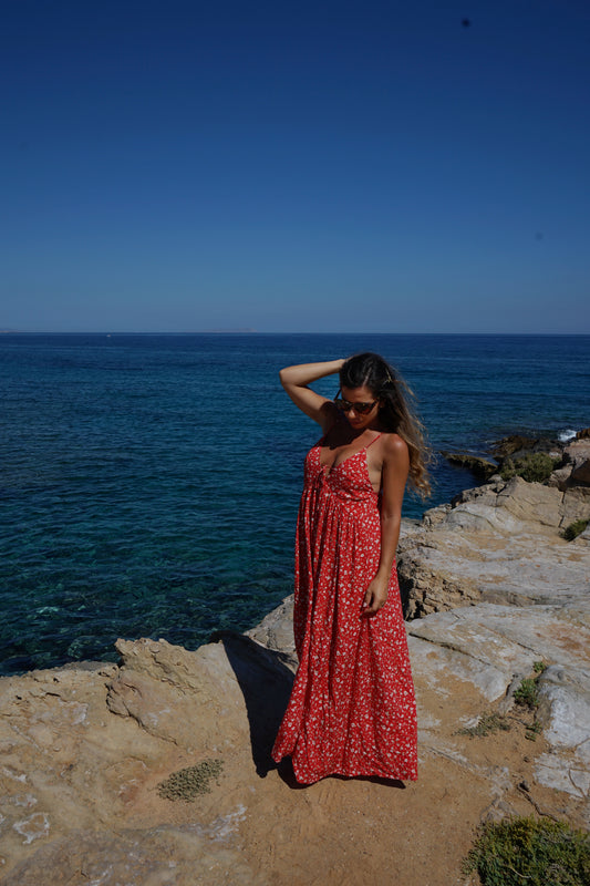 Robe longue fleurie Murcia