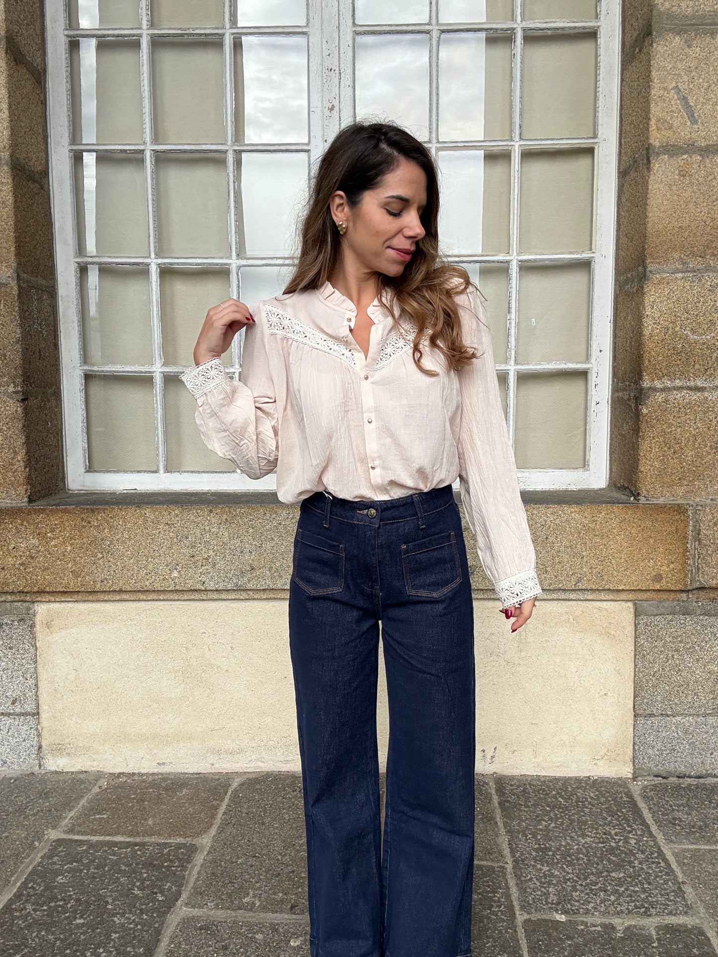 Blouse écrue Camelia