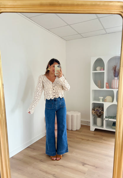 Blouse en crochet Andrea