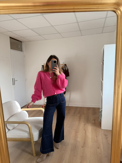 Maille en laine Bianca rose bonbon