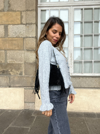 Sac à main en cuir Jodie noir