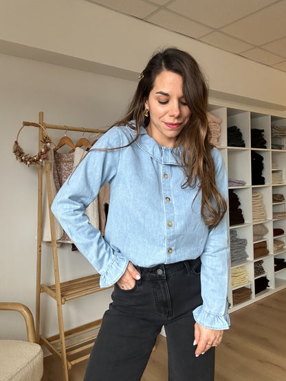 Blouse Pia denim clair