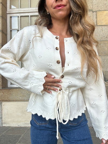 Cardigan Nora ecru