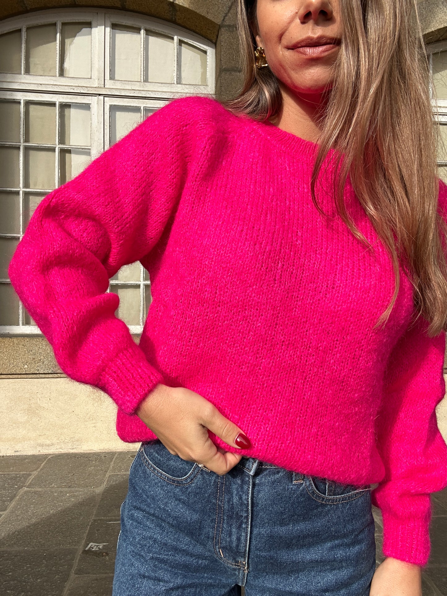 Pull Anna fuschia