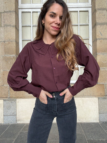 Chemise bordeaux Alice