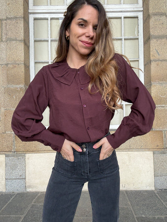 Chemise bordeaux Alice