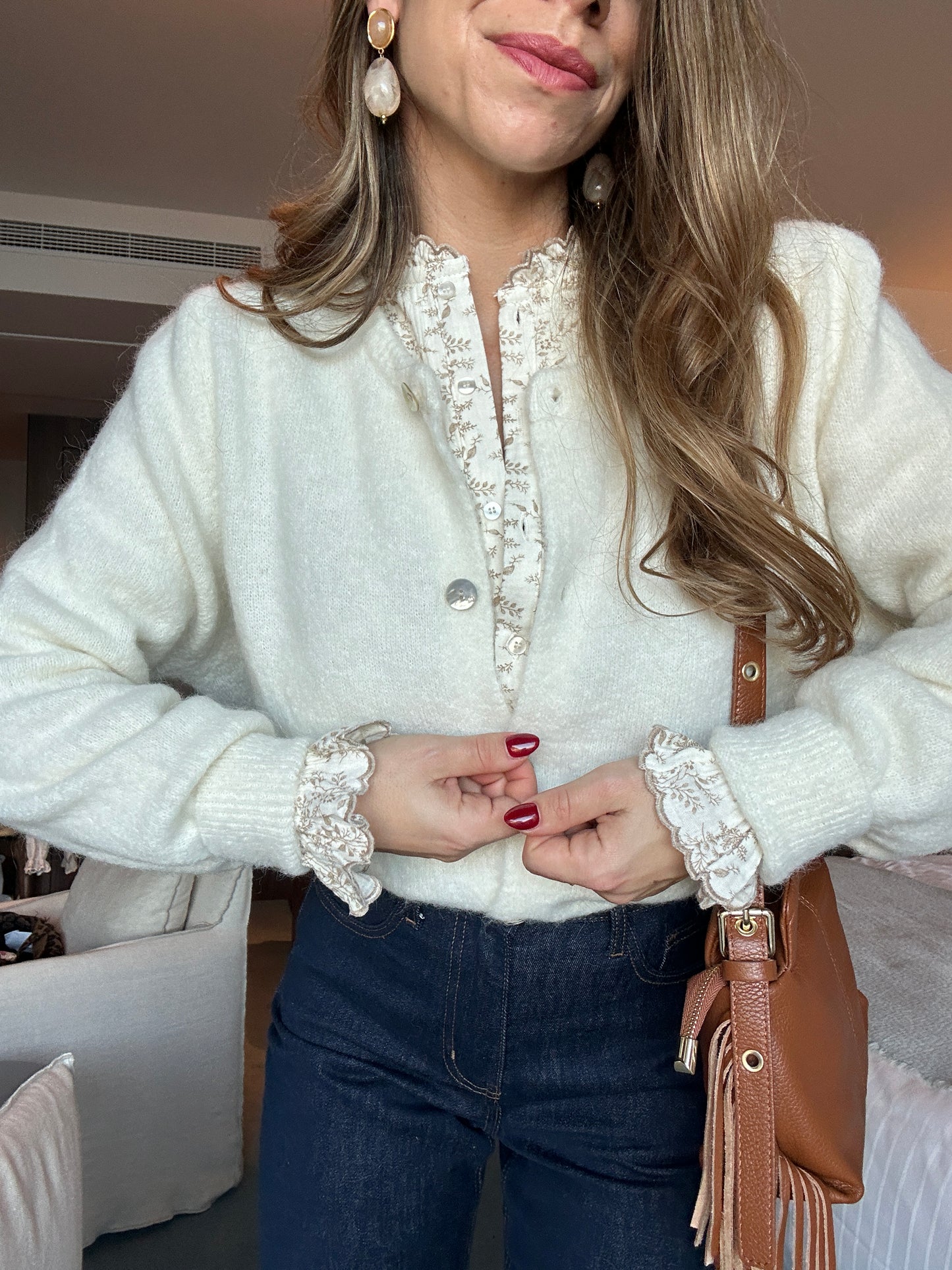Maille en laine Léonie écrue