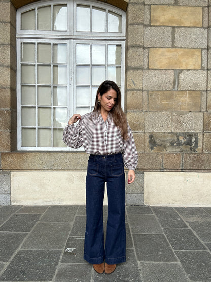 Blouse marron Clothilde
