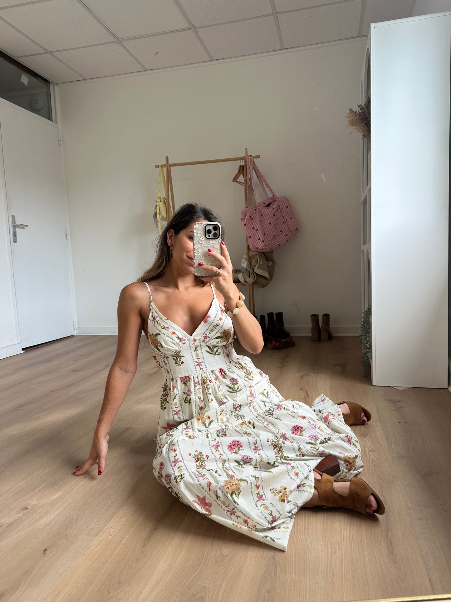 Robe longue fleurie Flora