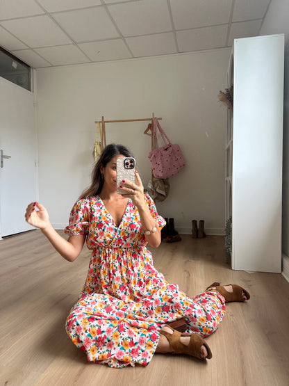 Robe longue fleurie Dorothée