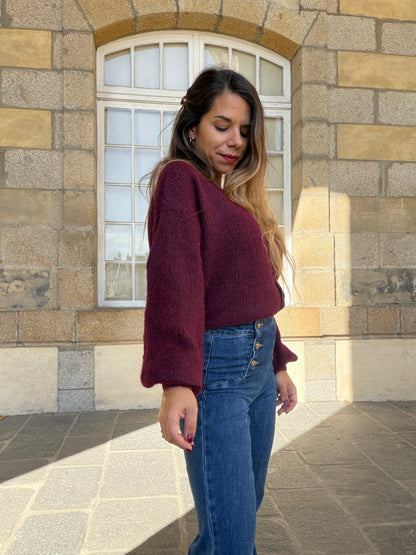 Cardigan Lise Bordeaux