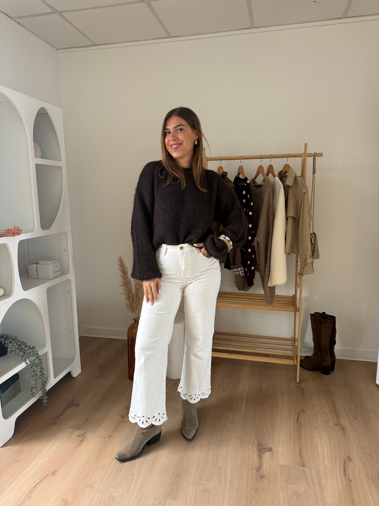 Pull en laine chocolat Henri