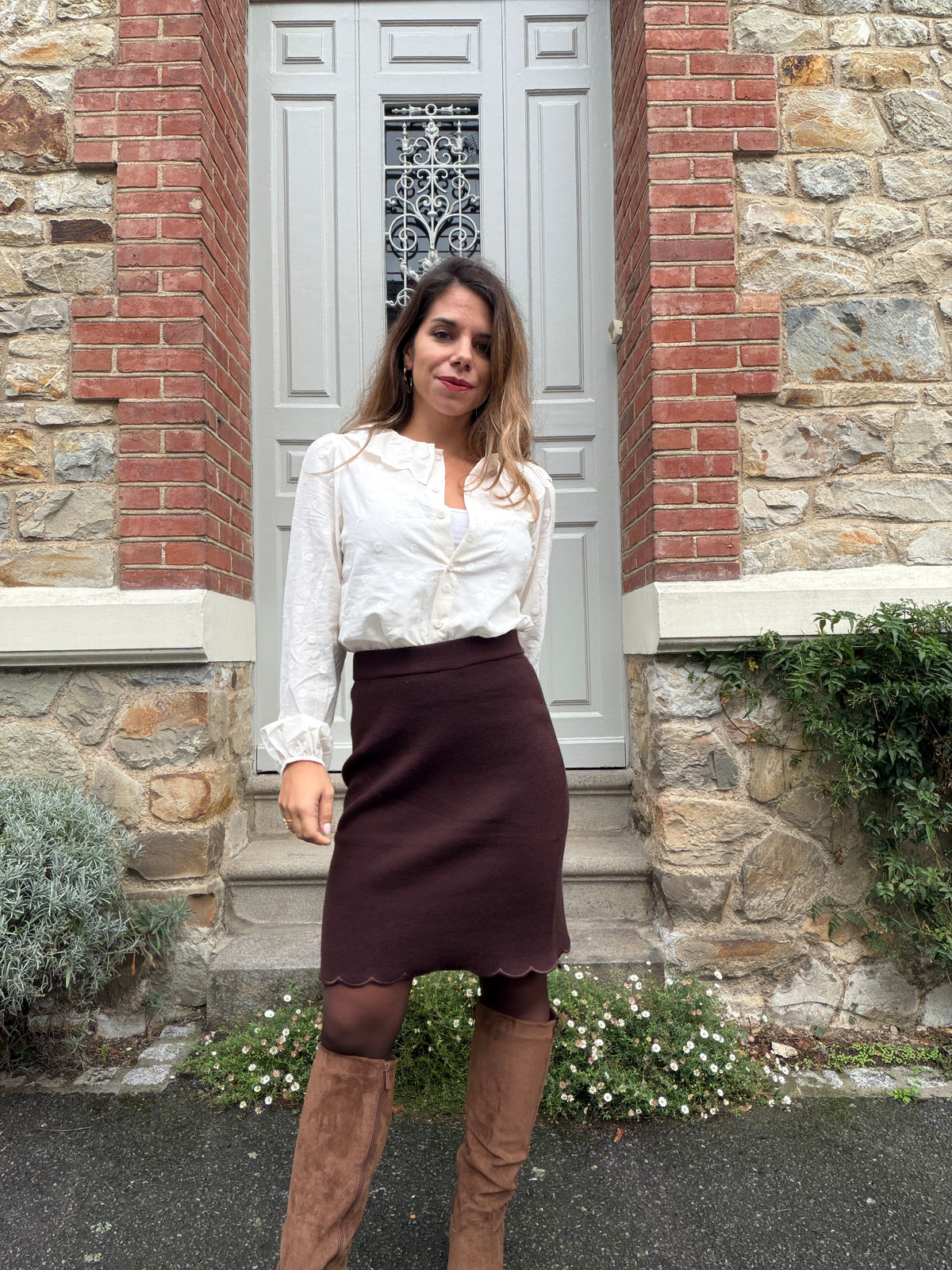Jupe chocolat Paula