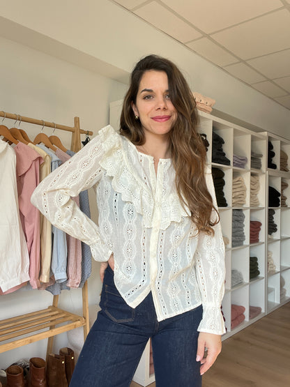 Blouse à volants Calie