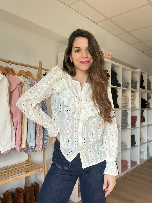 Blouse à volants Calie
