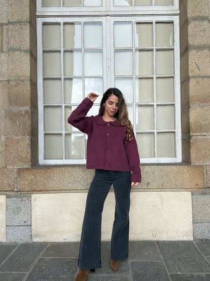 Cardigan Gloria bordeaux