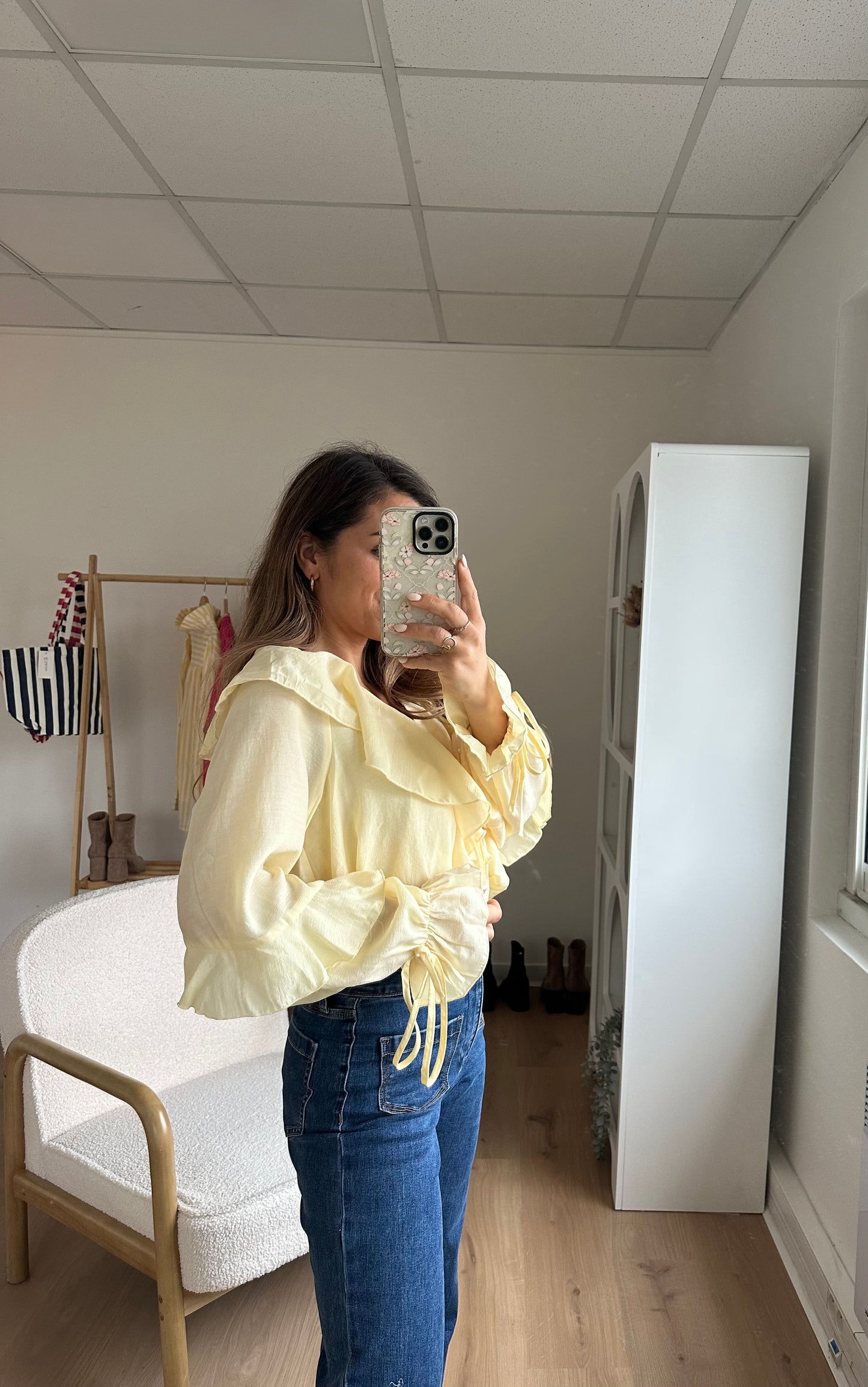Blouse Iris jaune pâle