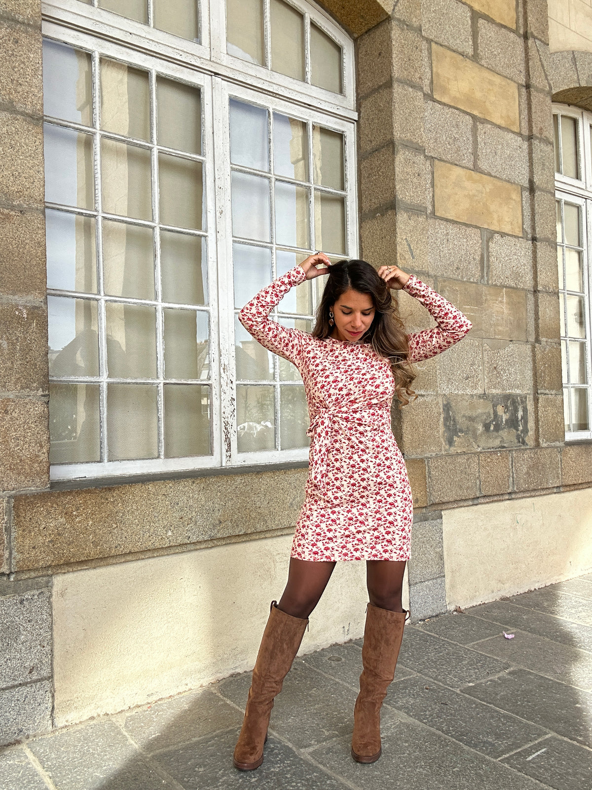 Robe courte à noeud Coline