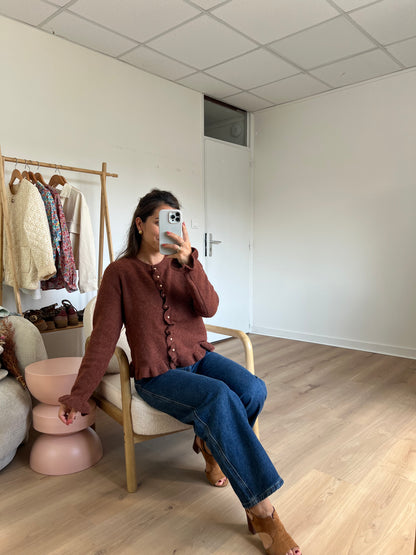 Cardigan Maxine marron
