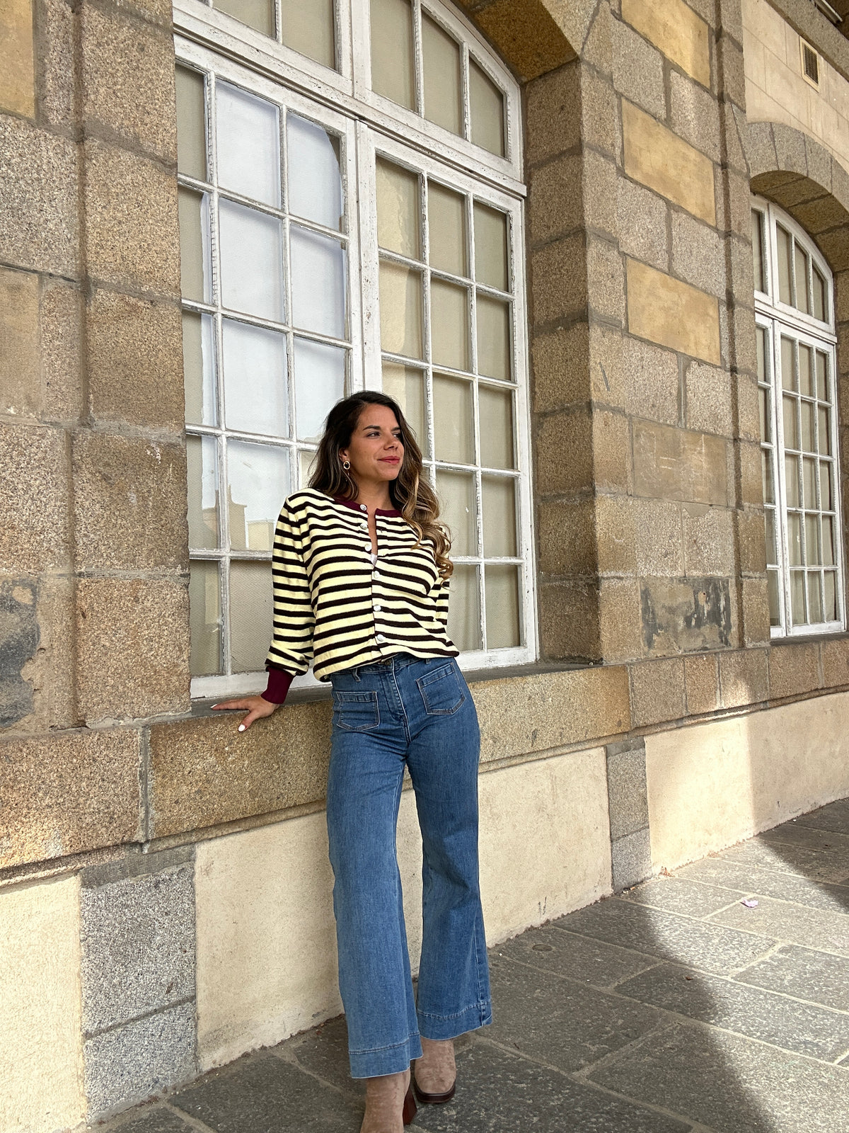 Cardigan rayé Juline