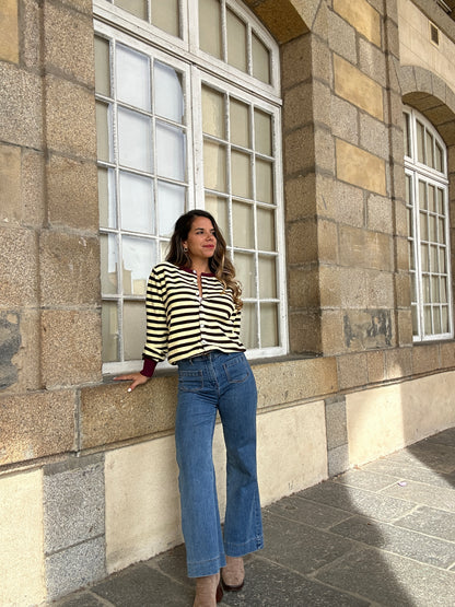 Cardigan rayé Juline