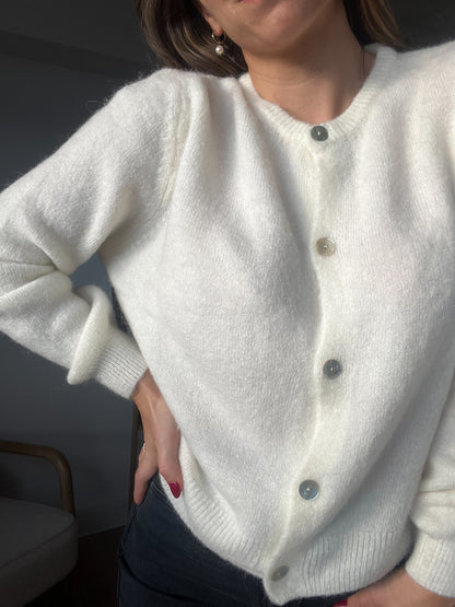 Maille en laine Léonie écrue